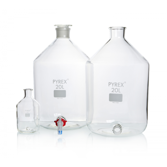 PYREX®抽吸瓶，管路侧臂