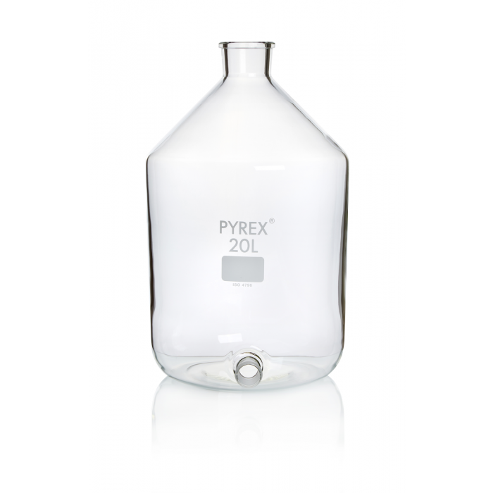 PYREX®吸液瓶，磨砂玻璃侧臂