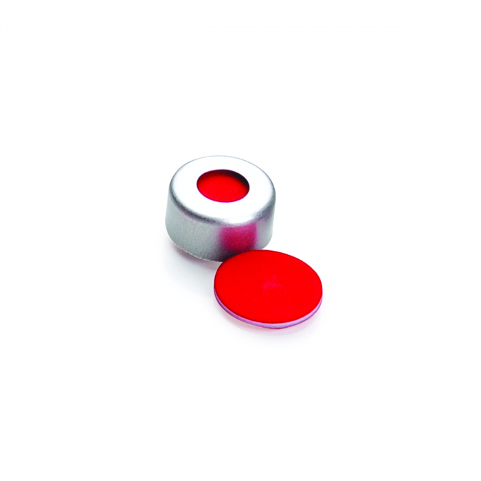 WHEATON® µL MicroLiter® 11 mm 压接密封件（带隔膜），PTFE/硅/PTFE，磁性