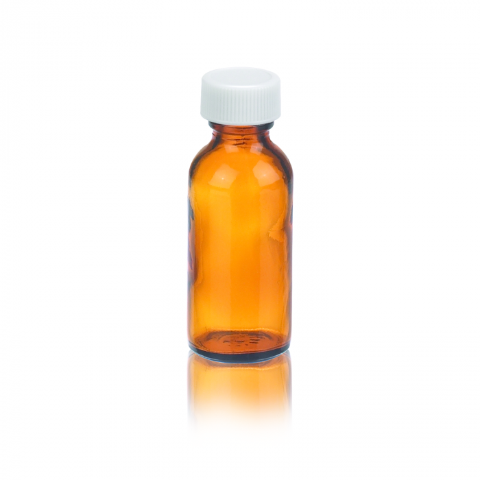 WHEATON® 波士顿圆瓶，1 盎司，棕色，白色聚丙烯，聚乙烯，432 件装
