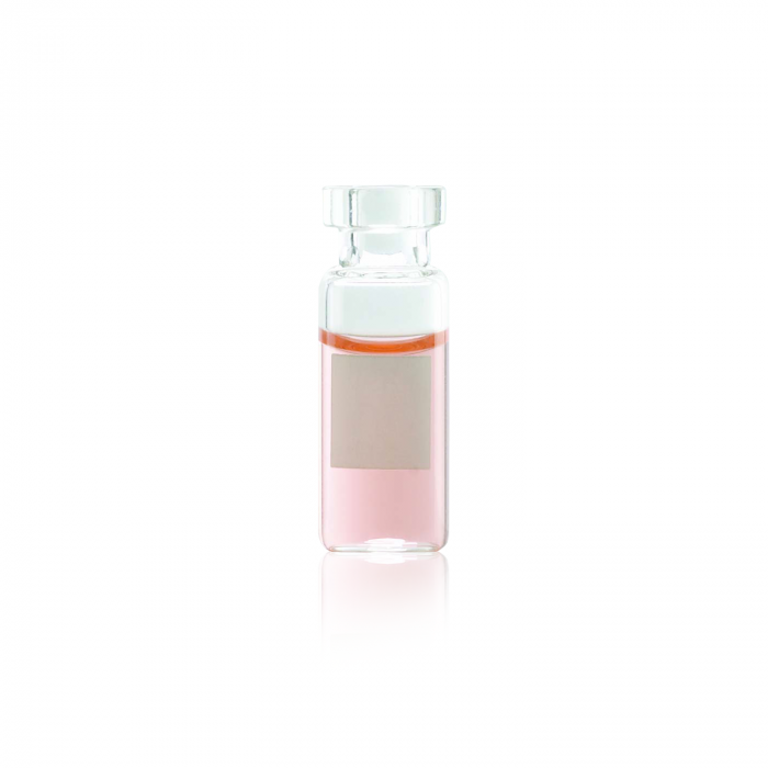 WHEATON® 标准开口压握瓶 12 x 32 毫米，透明，带书写补丁