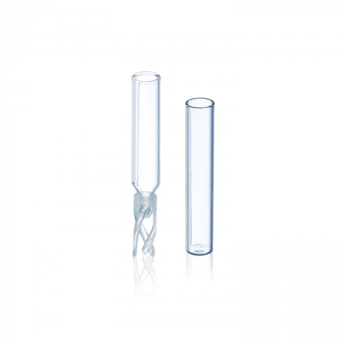 WHEATON® ABC VIALS™ 12 x 32，限容量插入式，玻璃插入式，带顶部弹簧