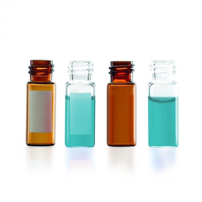 WHEATON® ABC VIALS™ 12 x 32，仅小瓶，棕色，带书写贴片