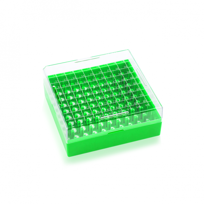 WHEATON® KEEPIT® 冷冻箱，低矮型KeepIT®-100，用于内螺纹小瓶，绿色