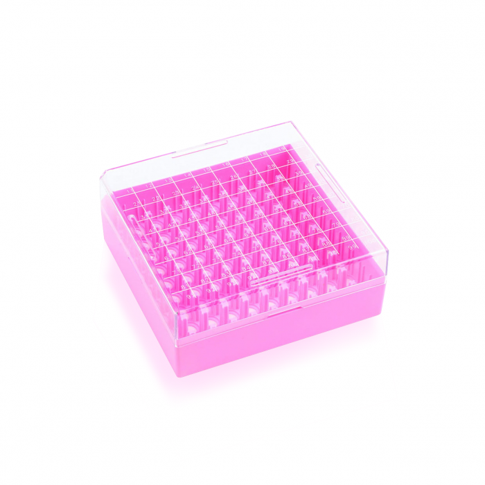 WHEATON® KEEPIT® 冷冻箱，低矮型KeepIT®-100，用于内螺纹小瓶，粉红色