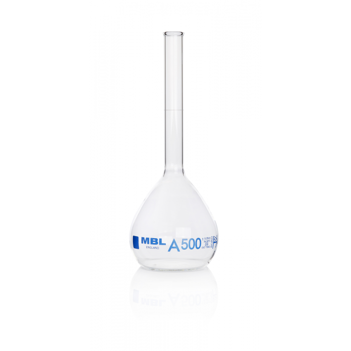 MBL® 容量瓶，Col Lisse，A 级，500 mL
