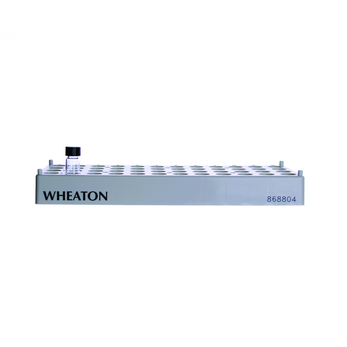 WHEATON® 聚丙烯小瓶架，48位，15.5 mm开口内径