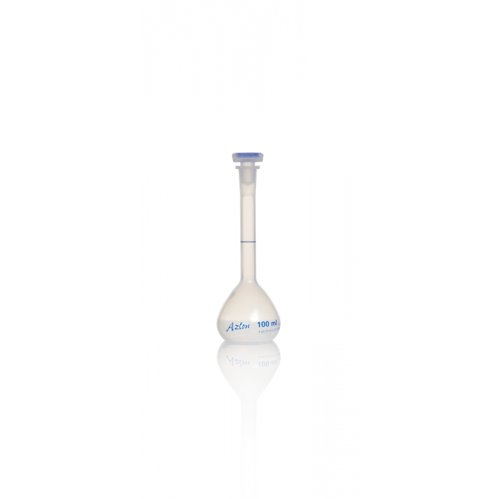AZLON® 容量瓶，B 级，聚丙烯，100 mL