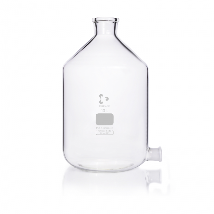 DURAN® 抽吸瓶（水平），非磨砂瓶颈，底部 ST 29/32 磨砂接头，不带瓶塞，10000 mL