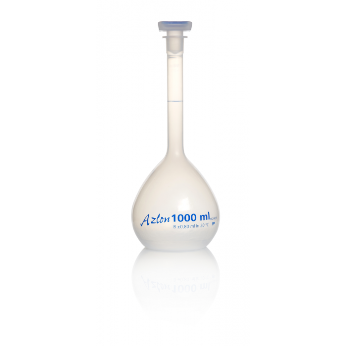 AZLON® 容量瓶，B 级，聚丙烯，1000 mL
