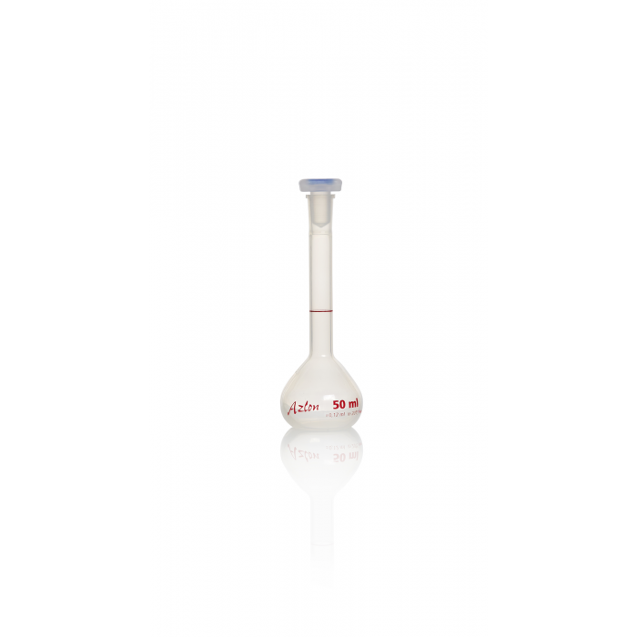 AZLON® 容量瓶，B 级，PMP (TPX)，50 mL