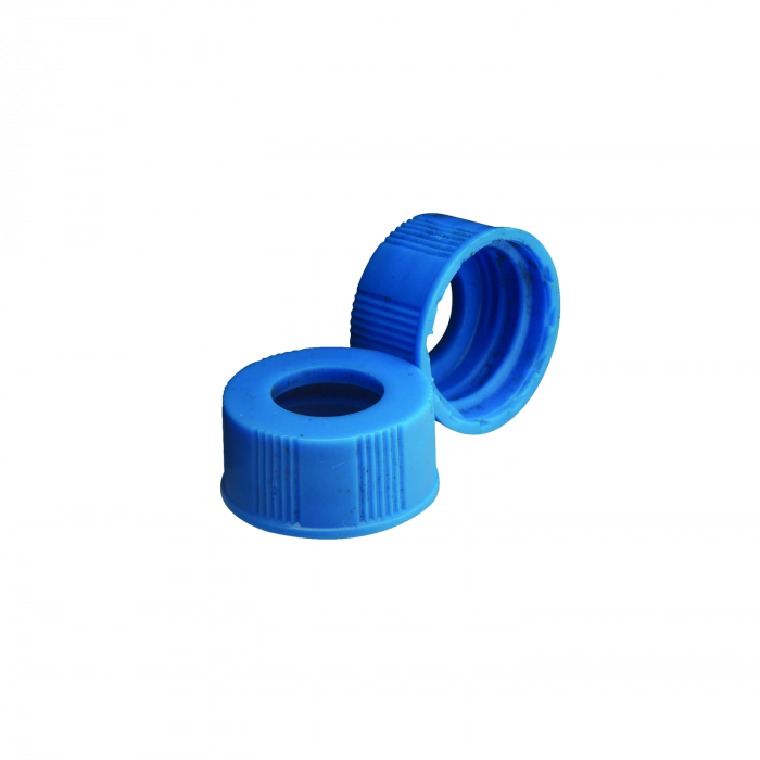 WHEATON® 用于螺旋颈诊断瓶的螺旋盖，蓝色，敞口，20-400个