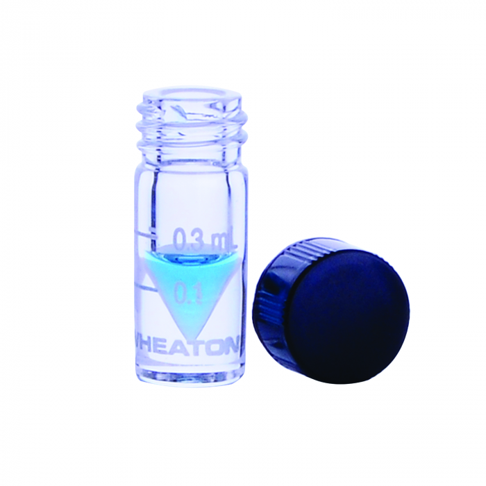 WHEATON®NextGen™ V Vial®0.3mL，刻度，实心顶部，螺帽，PTFE/14B橡胶