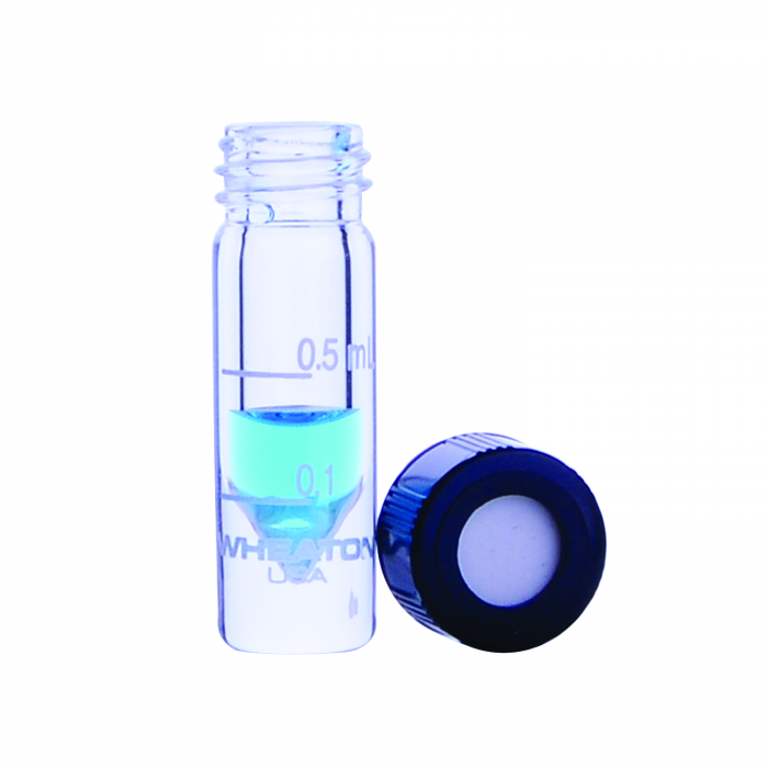 WHEATON®NextGen™ V Vial®1mL，刻度，敞口，螺帽，聚四氟乙烯/硅树脂