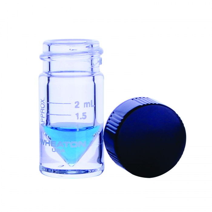 WHEATON®NextGen™ V Vial®2mL，刻度，实心顶部，螺帽，PTFE/14B橡胶