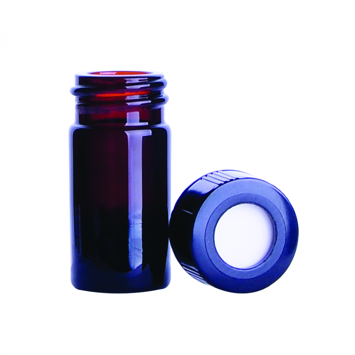 WHEATON® NextGen™ V Vial® 2mL，棕色，敞口，旋盖，20-400螺纹，聚四氟乙烯/硅树脂