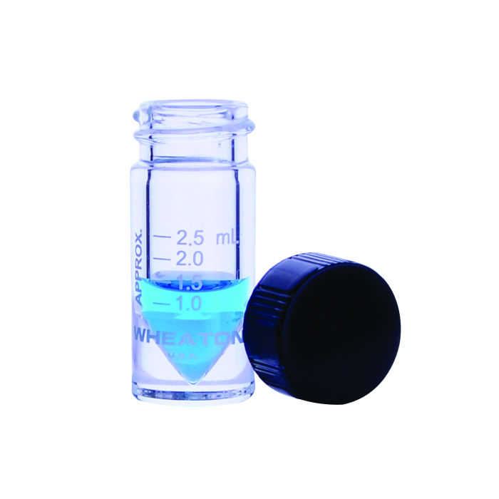 WHEATON®NextGen™ V Vial®3mL，刻度，实心顶部，螺帽，PTFE/14B橡胶