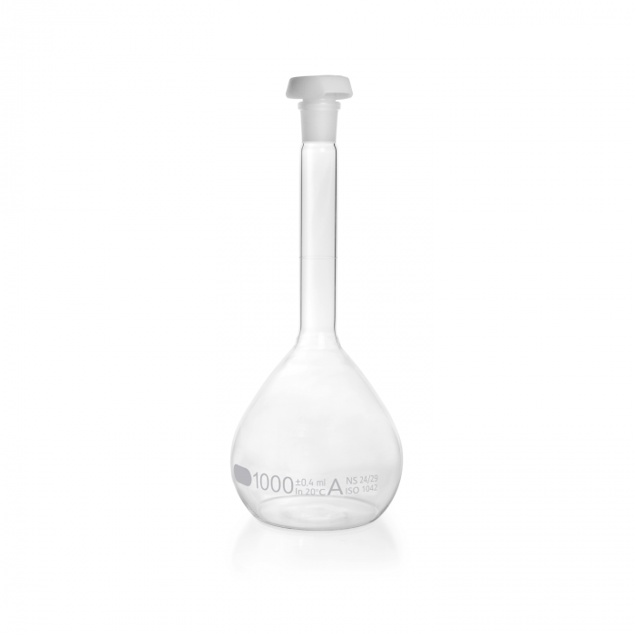 DURAN® 容量瓶，A 级，个人证书，1000 mL