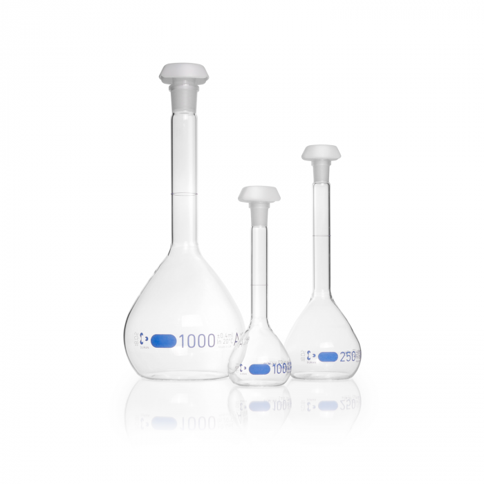 DURAN® 容量瓶，A 级，批次证书，1 mL