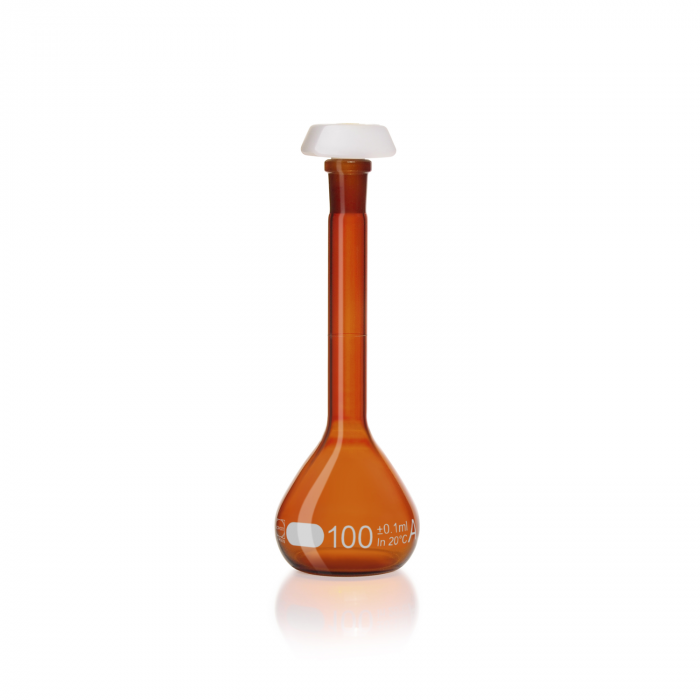 DURAN® 容量瓶，A 级，棕色，带单独证书，100ml