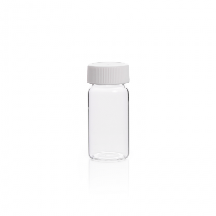 KIMBLE® 20 mL 玻璃闪烁瓶，24-400 GPI 外观，纸浆背衬箔片