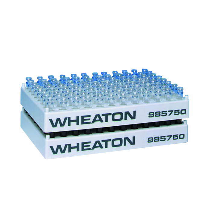 WHEATON® 聚丙烯小瓶架，96位，9.5 mm开口内径