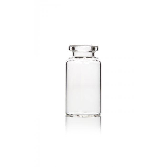 WHEATON®小瓶，管状注射，5.1 exp硼硅酸盐，透明，20mm卷边，10mL