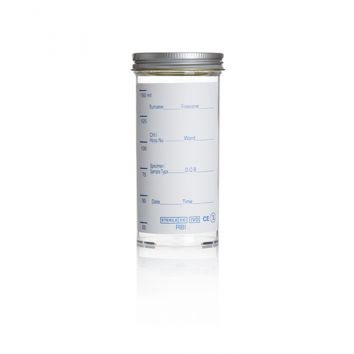 WHEATON® 150mL 聚苯乙烯容器，印刷标签