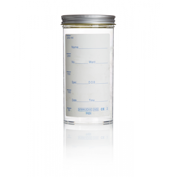WHEATON® 250毫升聚苯乙烯容器，印刷标签