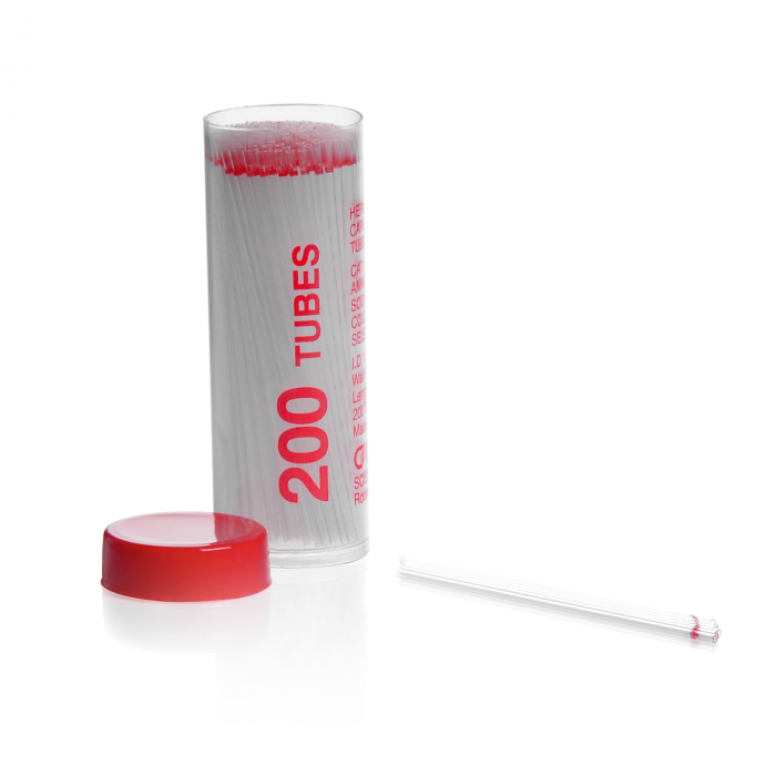 KIMBLE® 微量血细胞比容毛细管，肝素化，1.1 x 75 毫米，1200 个一箱
