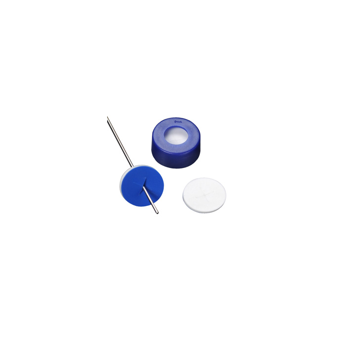 WHEATON® µL MicroLiter® 11 mm 带阀盖，预切，聚四氟乙烯/硅胶阀盖，深蓝色，100盒装