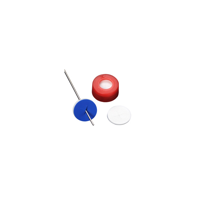 WHEATON® µL MicroLiter® 11 mm 带阀盖，预切，聚四氟乙烯/硅胶阀盖，红色，100盒装