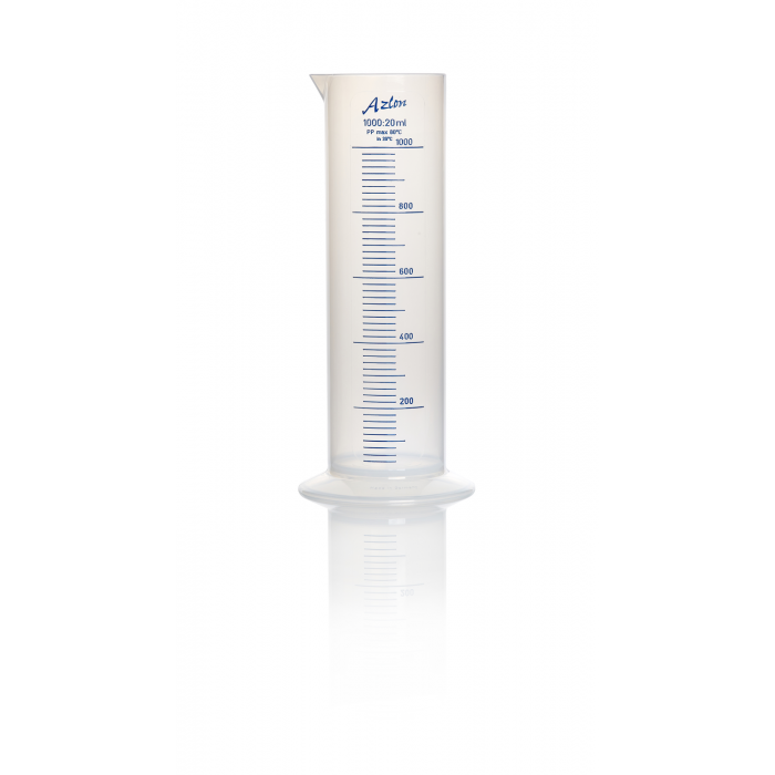 AZLON®量筒，蹲式，聚丙烯，1000mL