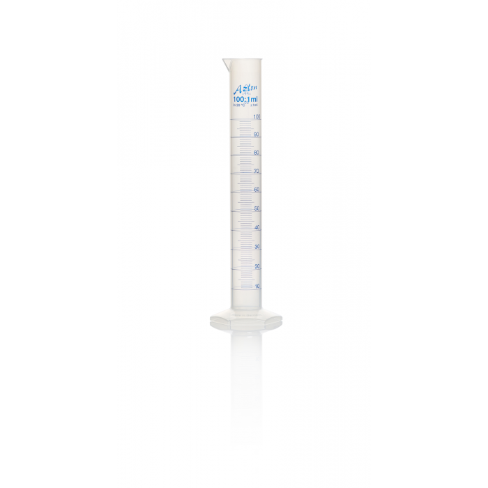 AZLON® 量筒，印有刻度，B 级，聚丙烯，100mL