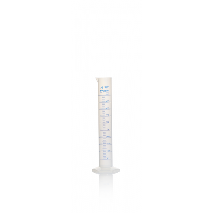AZLON® 量筒，印有刻度，B 级，聚丙烯，500mL