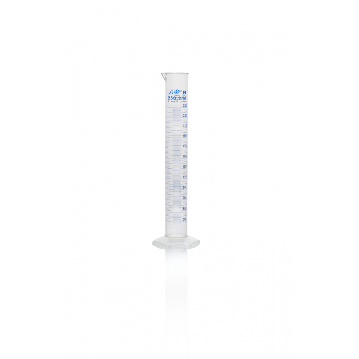 AZLON®量筒，印有刻度，A 级，PMP (TPX)，250mL