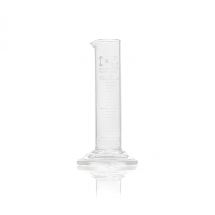 DURAN® 量筒，带六角形底座，B 级，低型，25 mL