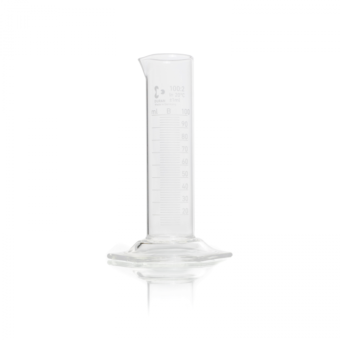 DURAN® 量筒，带六角形底座，B 级，低型，100 mL
