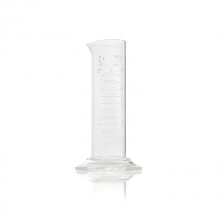 DURAN® 量筒，带六角形底座，B 级，低型，250 mL