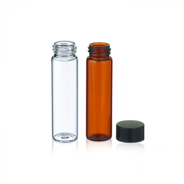 WHEATON® E-C样品瓶，8mL，棕色，无盖