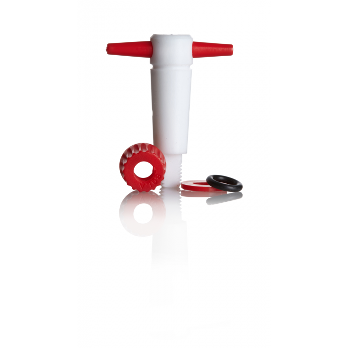 PYREX® 备用 PTFE 截止阀钥匙，2.5 mm直孔，直径 14.5mm