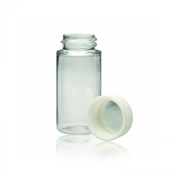 WHEATON® 液体闪烁瓶，瓶盖分开包装，尿素盖，聚乙烯锥形，500 个一箱，20 mL