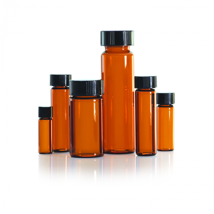 WHEATON® LAB FILE® 样品瓶，40mL 标准样品瓶，带盖，棕色，14B 橡胶隔膜