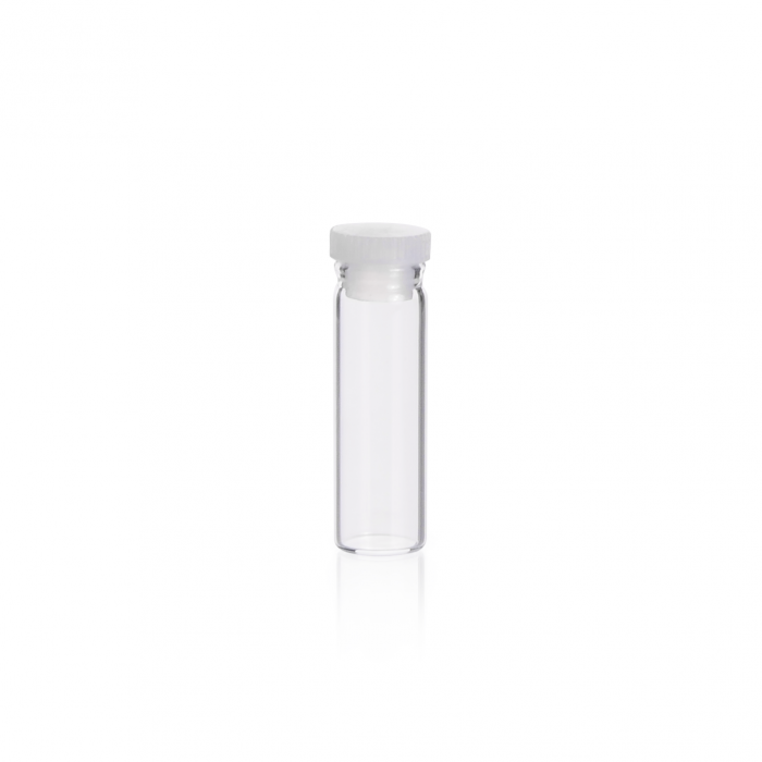 KIMBLE® 透明玻璃小瓶，带工具颈和独立的的PE瓶盖