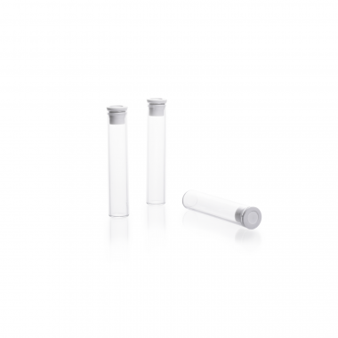 KIMBLE® 透明玻璃壳小瓶，带塞式针型瓶盖