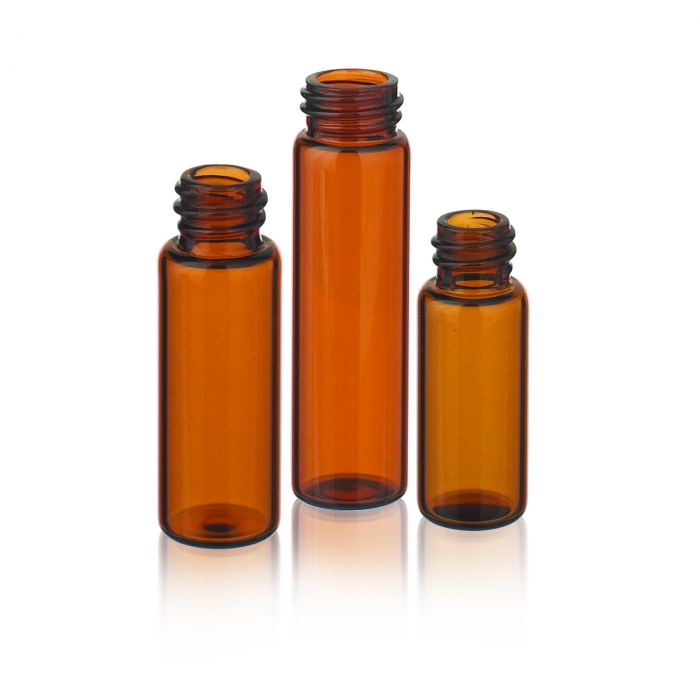 WHEATON® LAB FILE® 样品瓶，标准无盖样品瓶，棕色，20 mL