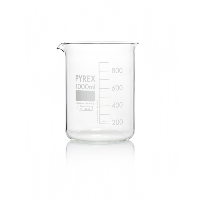 PYREX®烧杯，低形，格里芬，带嘴，1000 mL