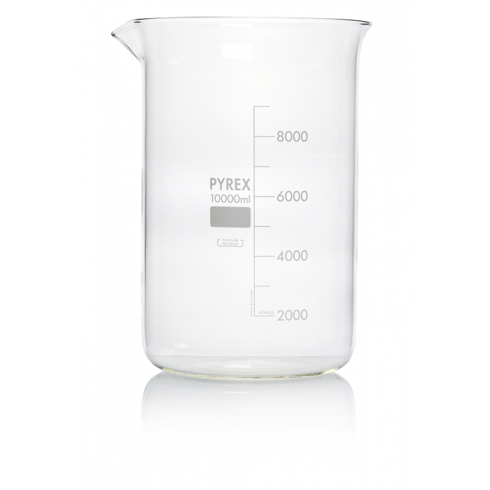 PYREX®烧杯，低形，格里芬，带嘴，10000 mL