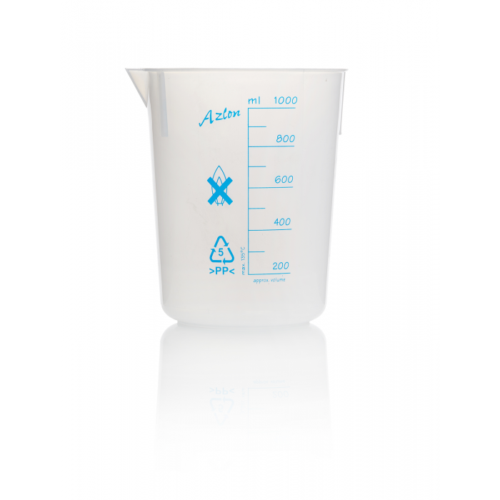 AZLON® 烧杯，锥形，印有刻度，聚丙烯，1000mL