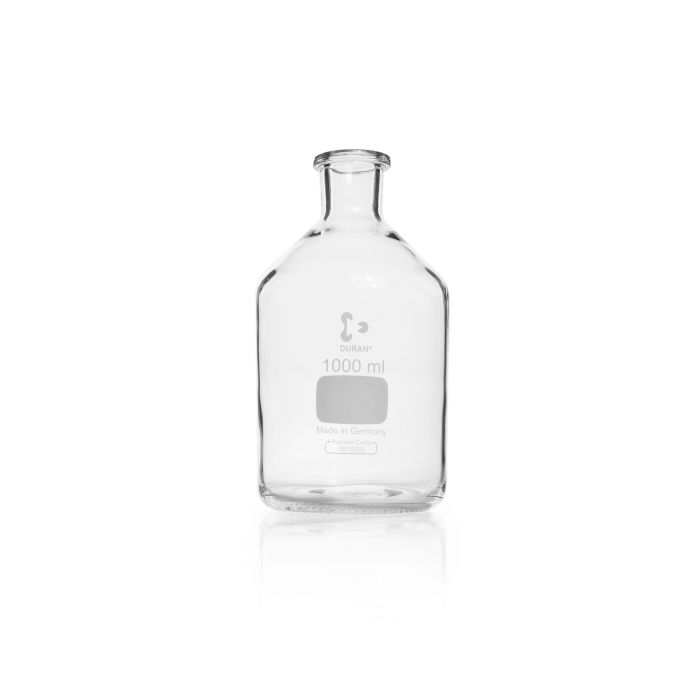DURAN® 微生物培养瓶, 窄口, 未磨砂处理, 带印刷区, 1000ml